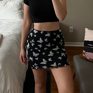 Target butterfly mini skirt
